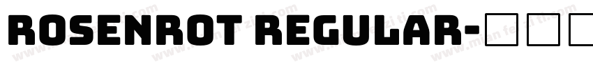 Rosenrot Regular字体转换